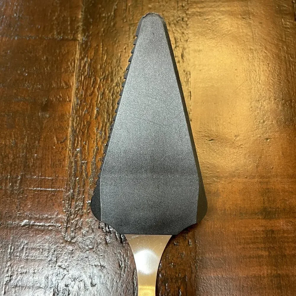 Vintage EKCO Nylon Serrated Pie Cake Server Slicer Gray Stainless Steel